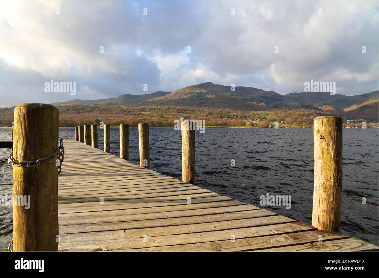 Coniston Water Szenen im Lake District, England Stockfoto