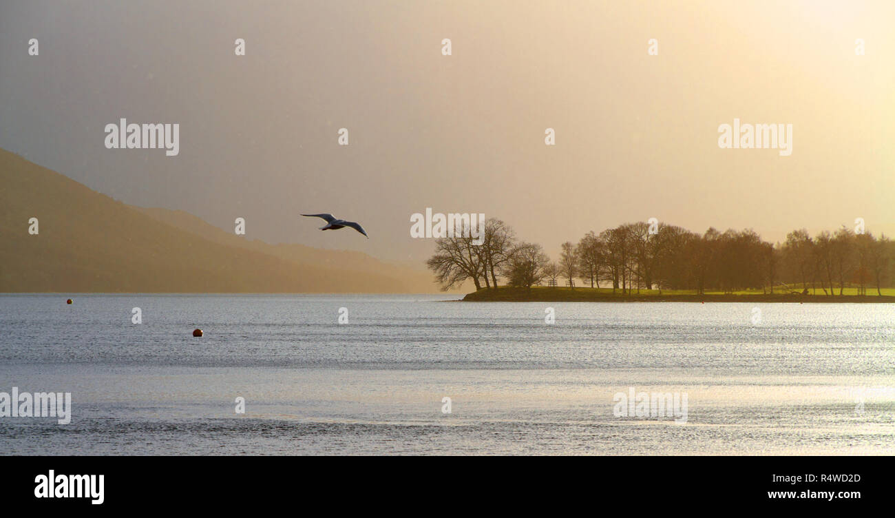 Coniston Water Szenen im Lake District, England Stockfoto