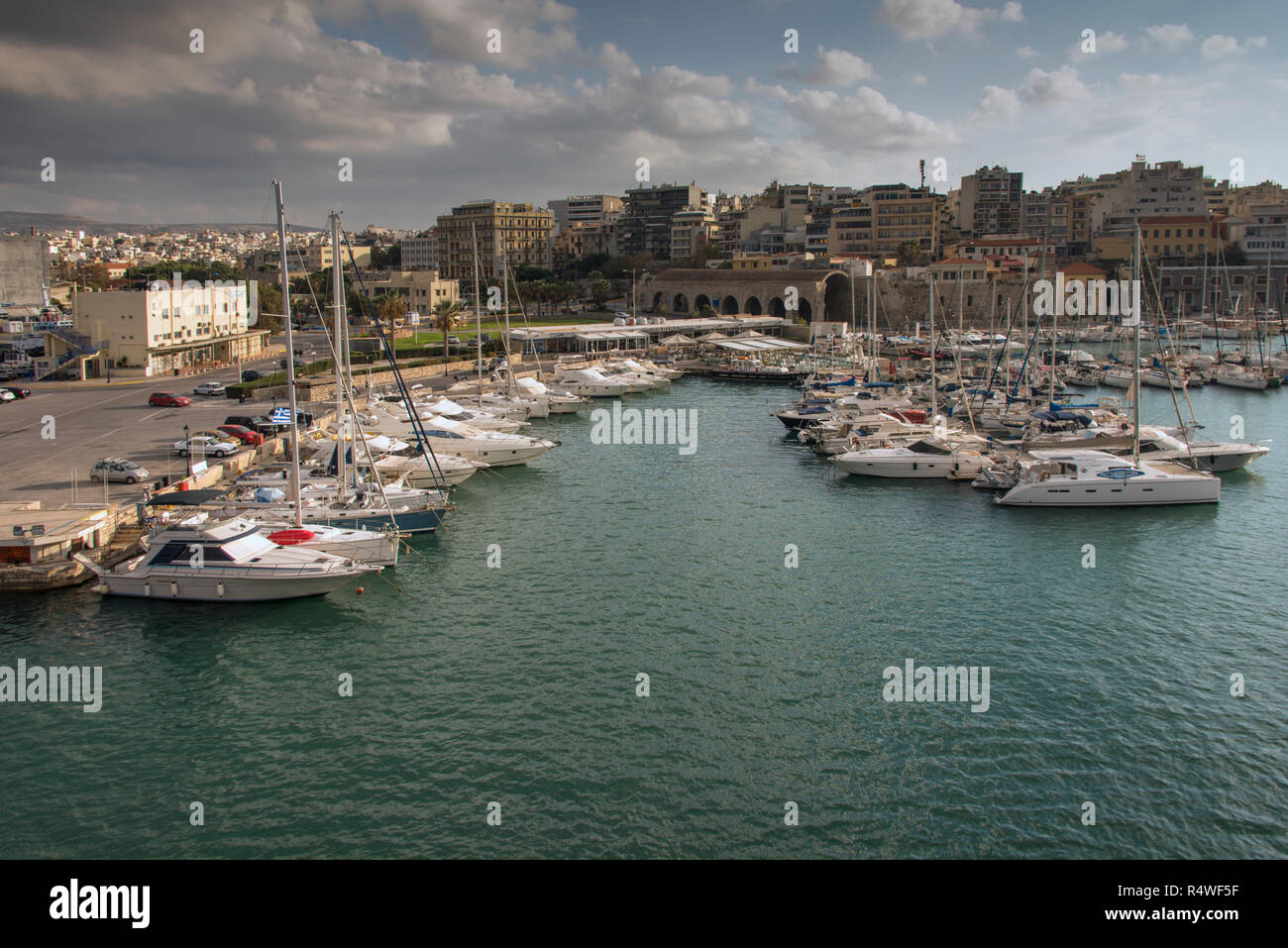 Chania Marina und römischen Architektur Stockfoto