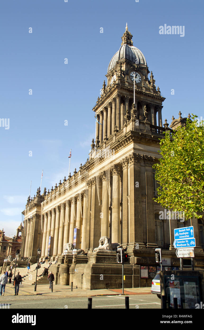 Leeds Town Hall Stockfoto