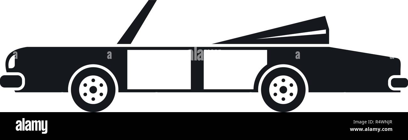 Rap american car Symbol. Einfache Abbildung von Rap american car Vektor Symbol für Web Design auf weißem Hintergrund Stock Vektor