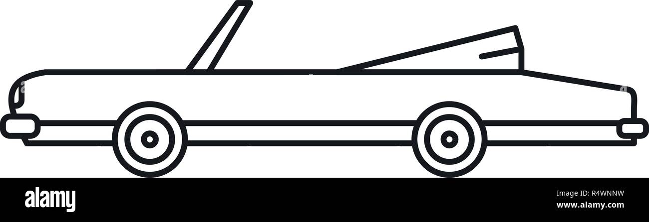 Rap american car Symbol. Umrisse rap american car Vektor Symbol für Web Design auf weißem Hintergrund Stock Vektor