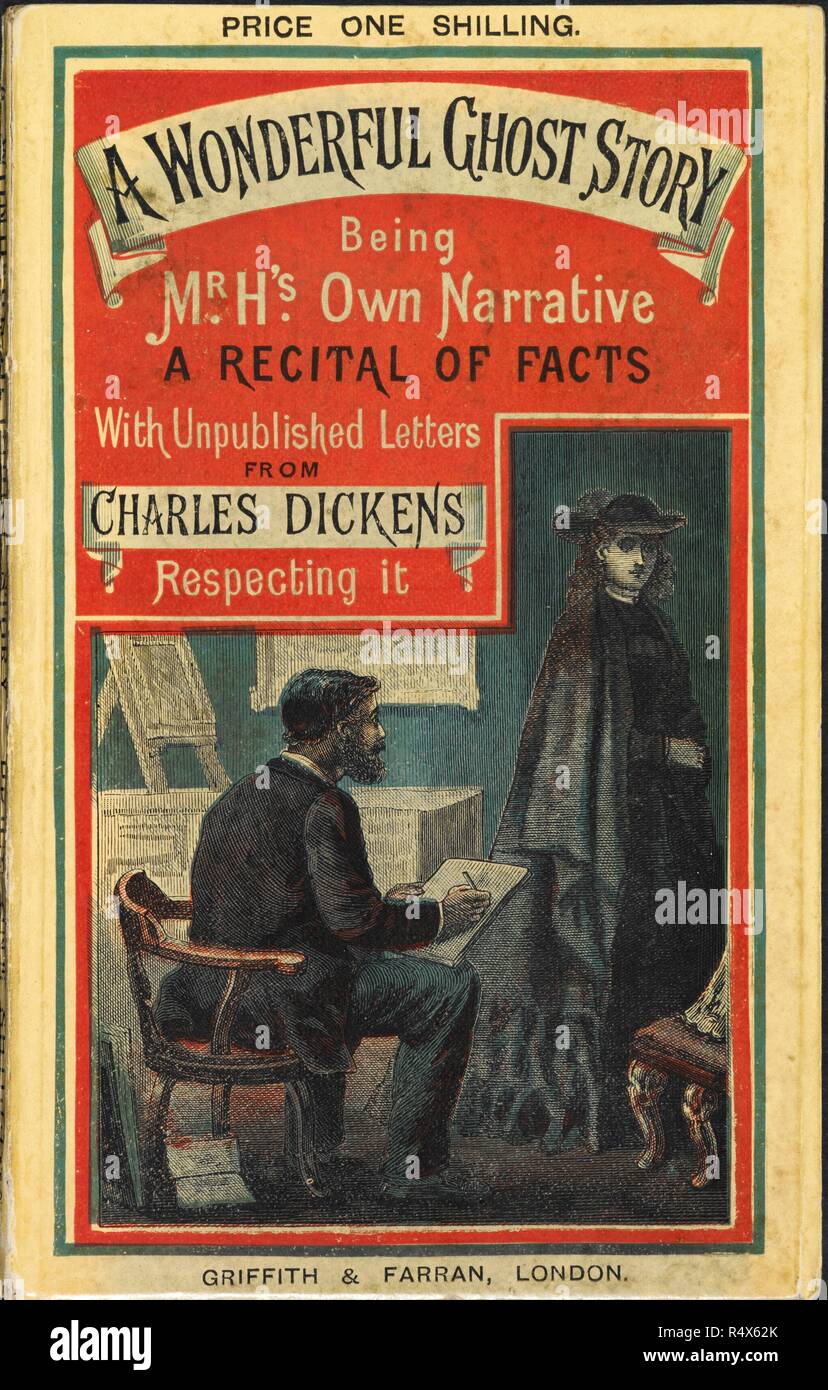 Illustriert mit zwei Charcters aus einer Geschichte von Charles Dickens. Eine wunderbare Ghost Story, Herr H's eigene Erzählung; von â € nachgedruckt Žalle Ganzjährig, â € mit Buchstaben, bisher unveröffentlichte, von Charles Dickens zu dem Thema, wobei es [von Frau Heaphy] bearbeitet werden. London: Griffith & Farran, 1882. Quelle: Dex.97 vordere Abdeckung. Stockfoto
