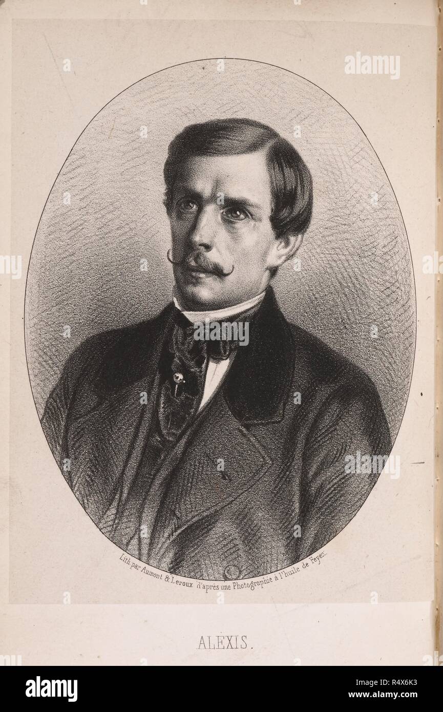 Alexis Didier (1826-1886). Le sommeil magnÃ©tique expliquÃ© par le somnambule Alexis ... [Oder eher, das Ganze durch H. Delaage sich.] geschrieben. Paris, 1856. Alexis Didier (1826-1886). Hellsichtig. Als "leepwalker Magnetische" bekannt. Von der Mitte des 19. Jahrhunderts, Alexis Didier wurde zum berühmtesten Nachtwandler seiner Zeit geworden. Quelle: 7410. a. 29 Frontispiz. Sprache: Französisch. Stockfoto