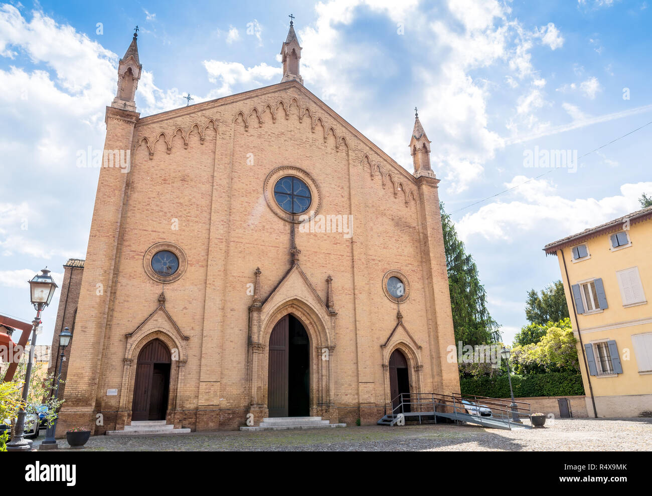 Chiesa DAL PREVAT 2 dei Santi Senesio e Teopompo im Castelvetro, Modena, Italien Stockfoto