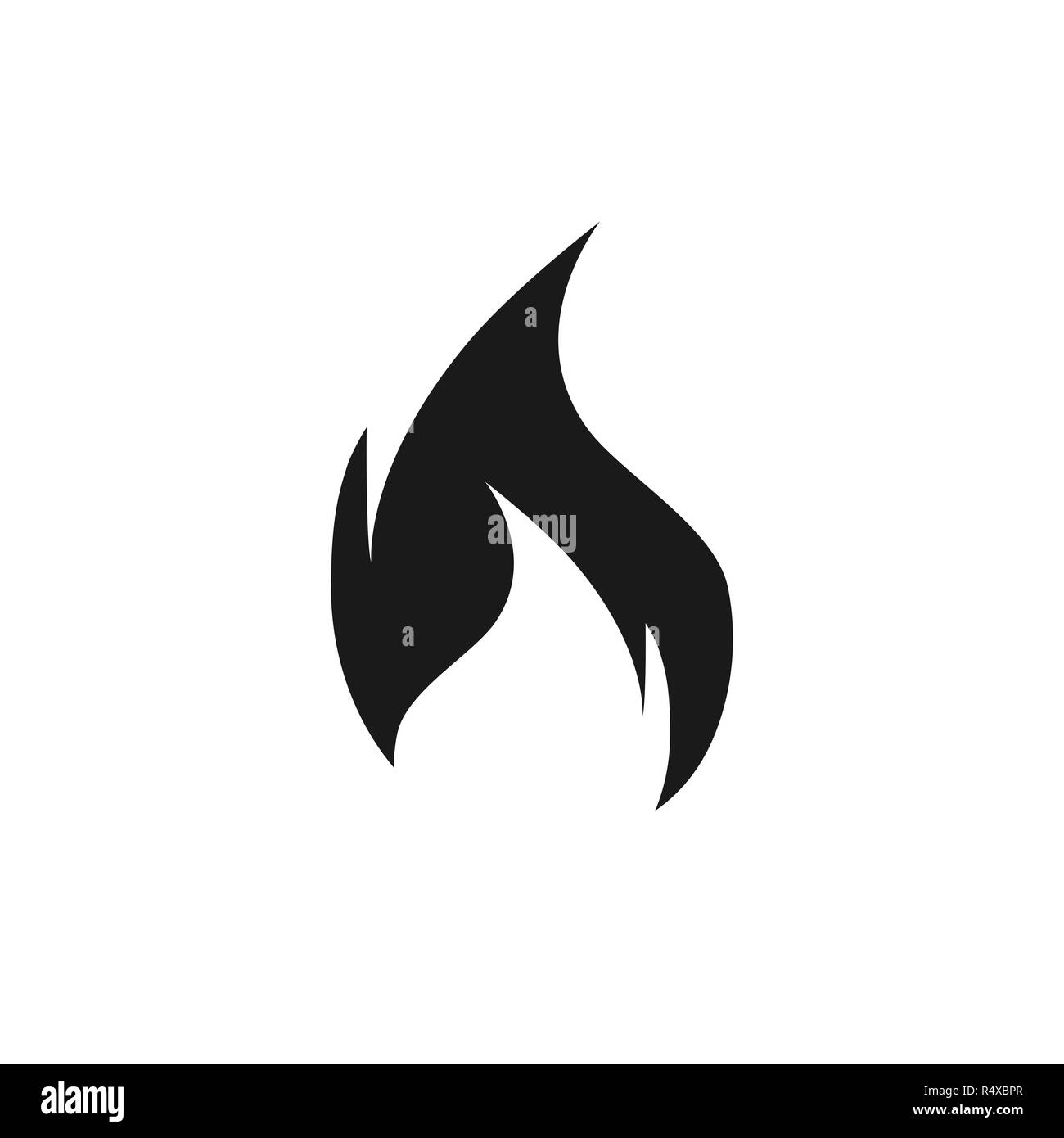 Feuer frame Symbol. Vector Illustration, flache Bauform. Stock Vektor