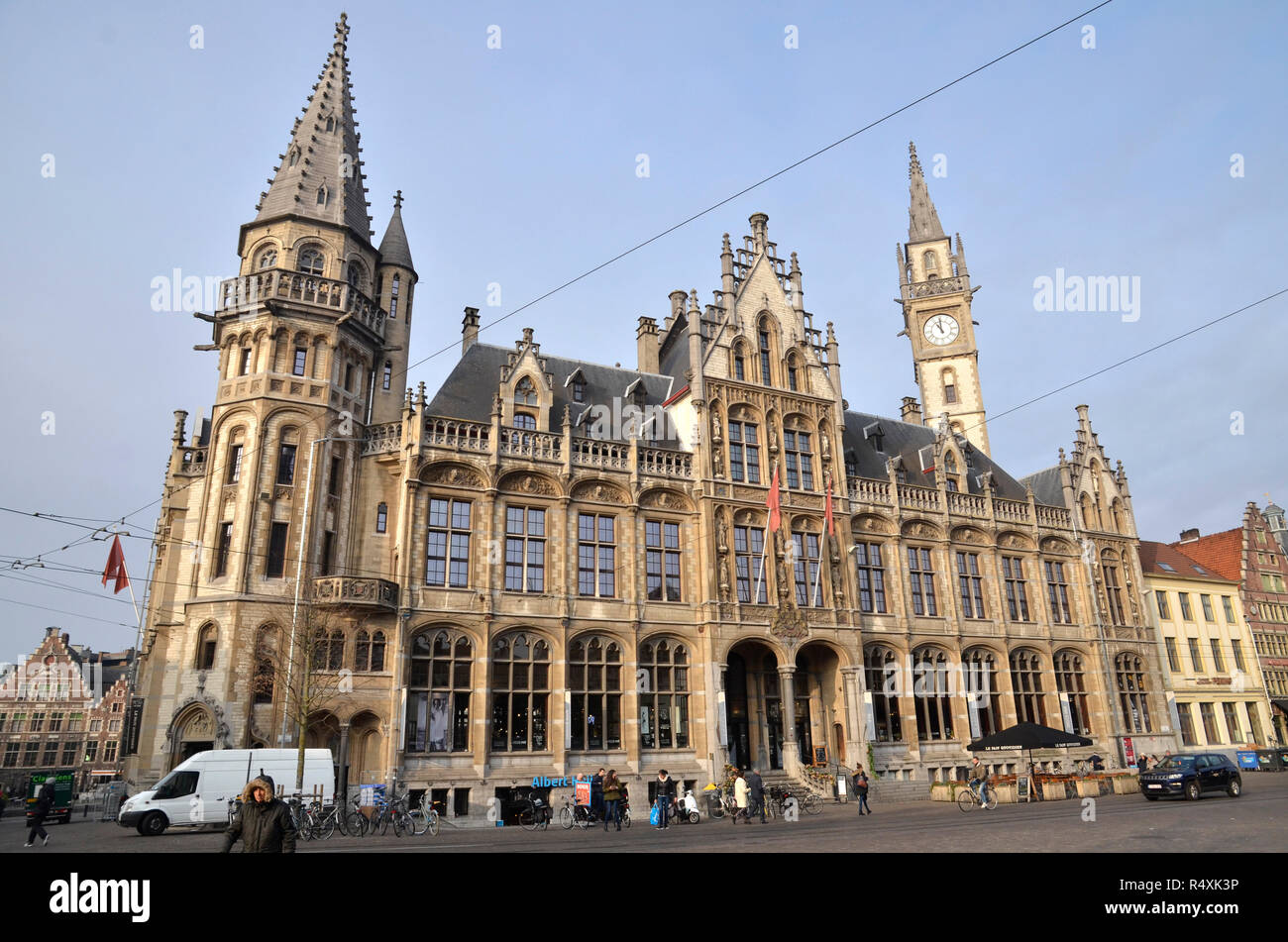 Der vrije Schippers Guildhall in der belgischen Stadt Gent Stockfoto