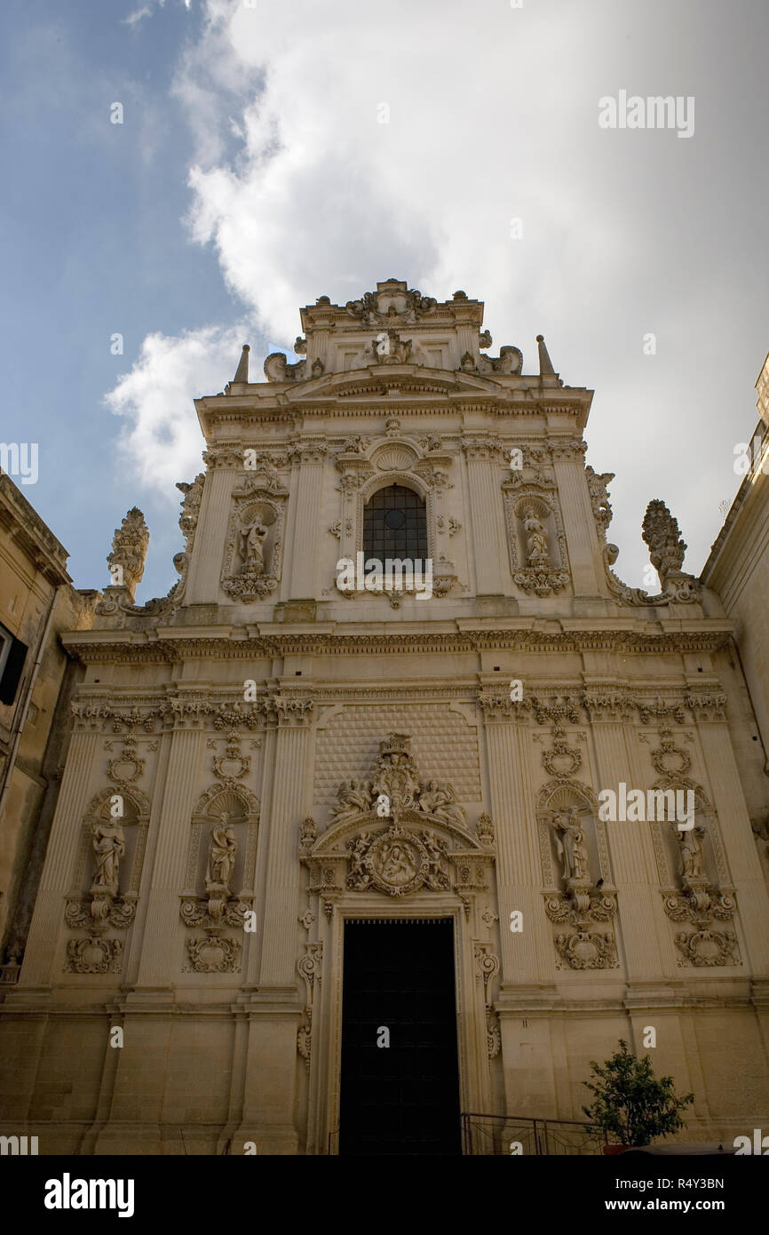 Chiesa di Santa Maria del Carmine, Lecce, Apulien, Italien Stockfoto