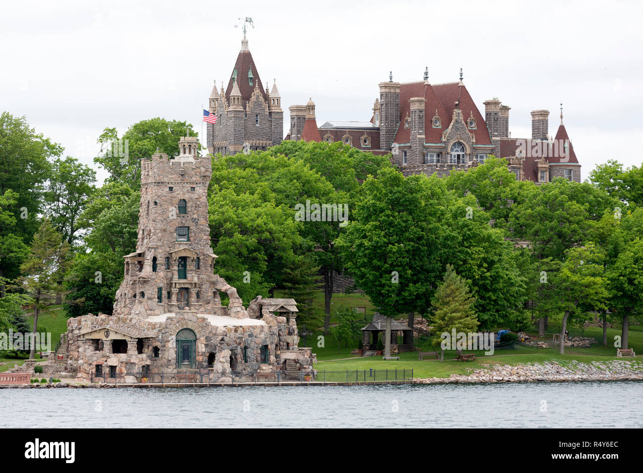 Boldt Castle in den tausend Inseln Region der USA. Das Schloss wurde von George Boldt gebaut. Stockfoto