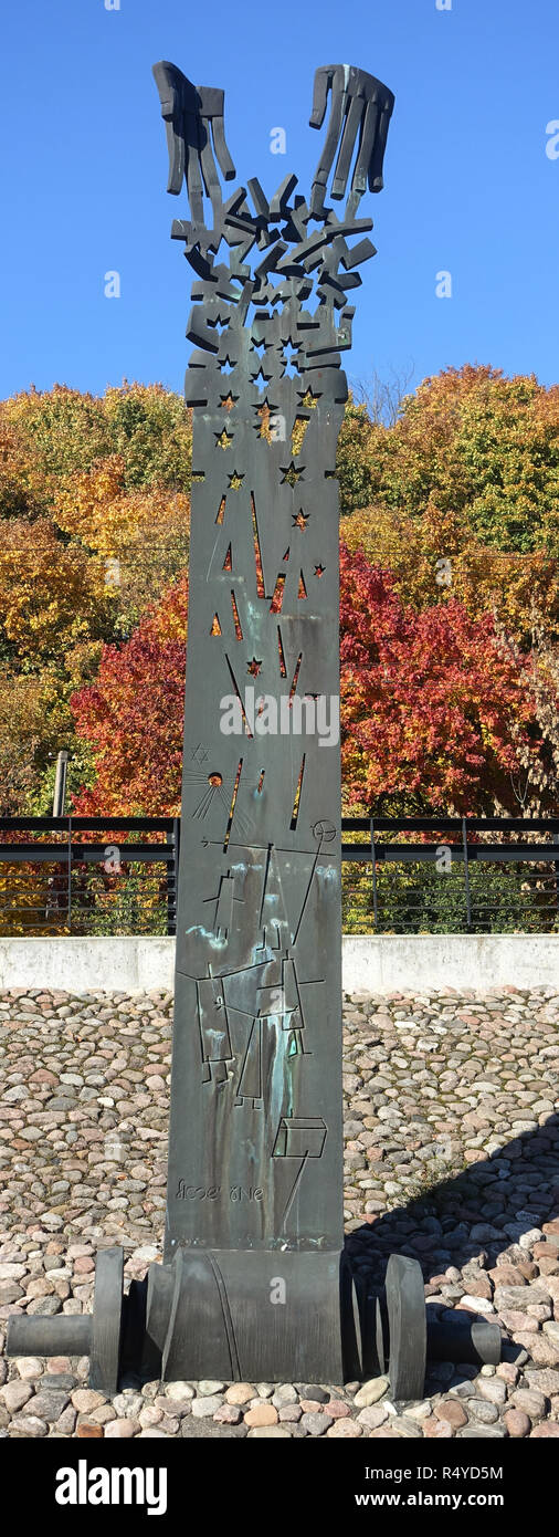 Shma Israel denkmal Kaunas Litauen Europa Stockfoto