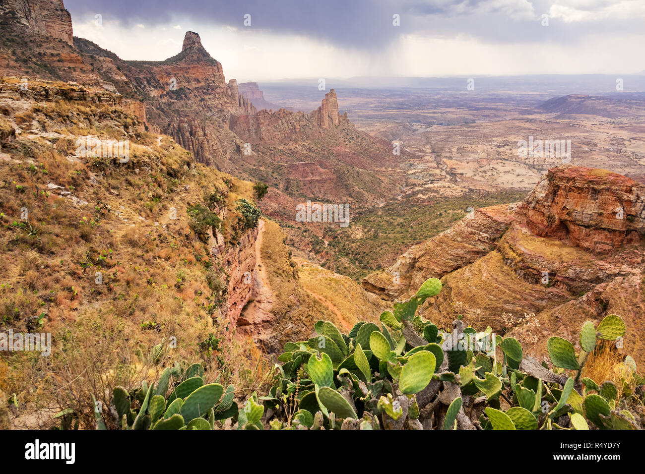 Gheralta Berge in Hawzen Tigray Region Äthiopien Stockfoto