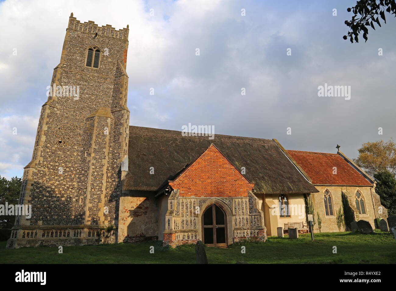 St. Botolph's Church, Iken, Snape, Suffolk Coastal Bezirk, Suffolk, East Anglia, England, Großbritannien, USA, UK, Europa Stockfoto