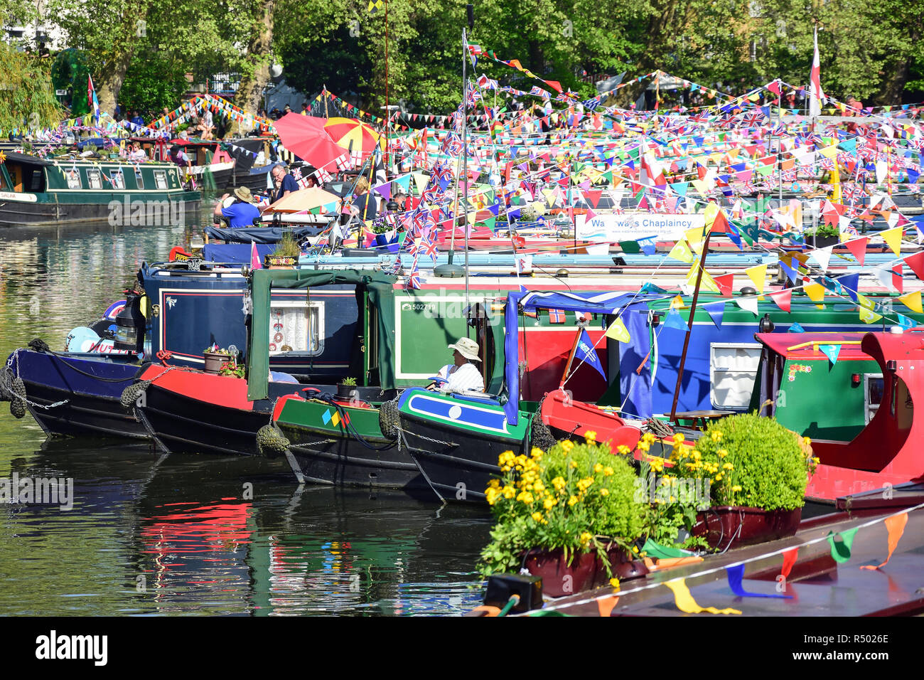 Canalway Calvalcade Festival am Grand Union Canal, Little Venice, Maida Vale, Westminster, London, England, Vereinigtes Königreich Stockfoto