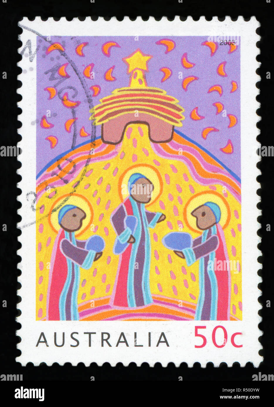 Australien - ca. 2003: einen Stempel in den Australien gedruckten zeigt drei Weisen, Weihnachten, ca. 2003 Stockfoto