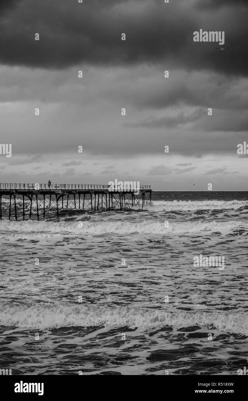 Saltburn in der North East England. Stockfoto