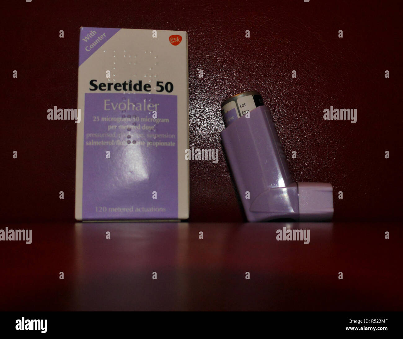 Seretide enthält zwei Medikamente, Salmeterol und Fluticason xinafoate