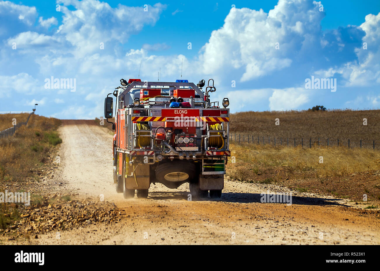 Firewehrauto im Outback in Dubbo neuen soth Wales Australien Stockfoto