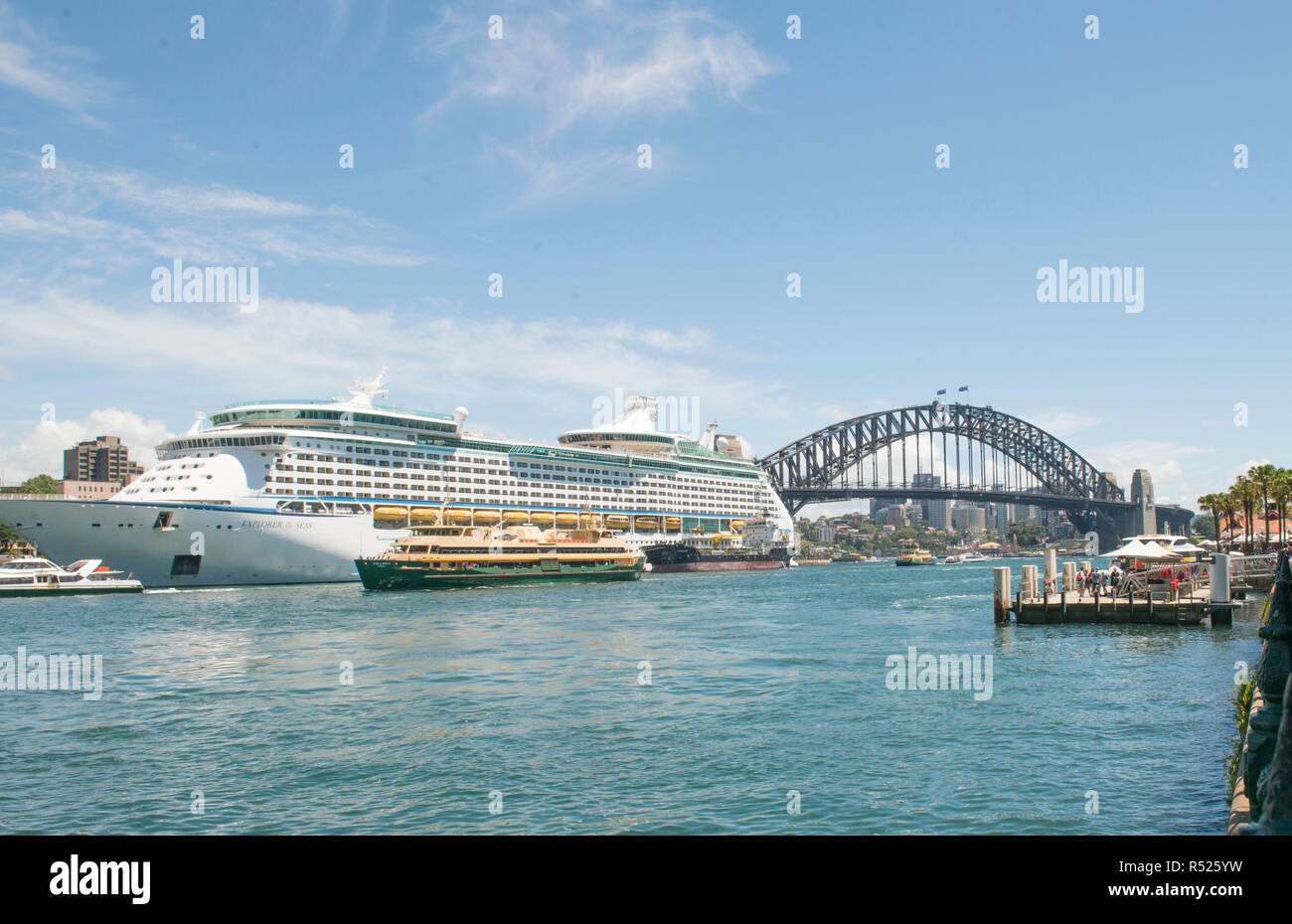 Kreuzfahrt in Sydney warten zu gehen Stockfoto