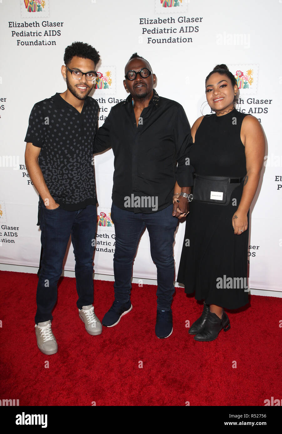 30 Elizabeth Glaser Pediatric Aids Foundation Jubiläum, eine Zeit für Helden Familie Festival mit: Steven Randall Jackson, Jr., Randy Jackson, Genevieve Katherine Jackson Wo: Culver City, Kalifornien, USA, wenn: 28 Okt 2018 Credit: FayesVision/WENN.com Stockfoto