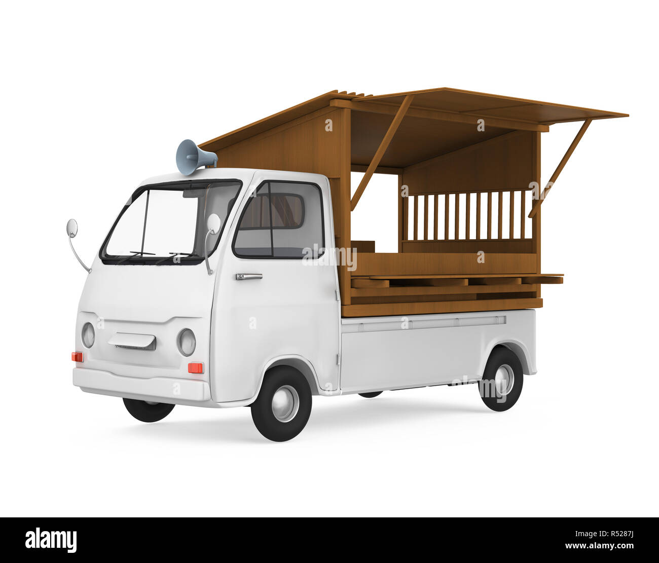 Japanisches Essen Fahrzeug isoliert Stockfoto