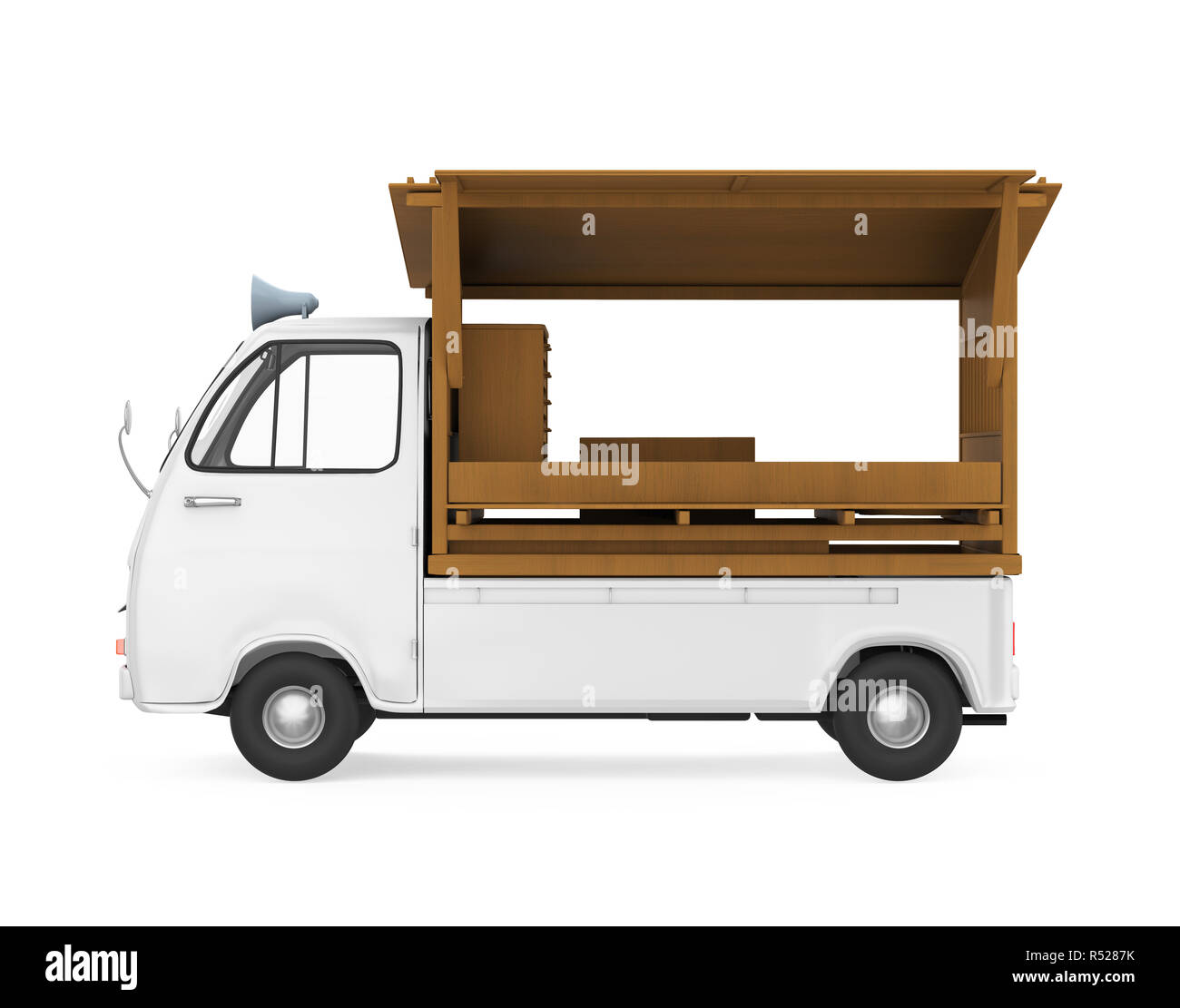 Japanisches Essen Fahrzeug isoliert Stockfoto