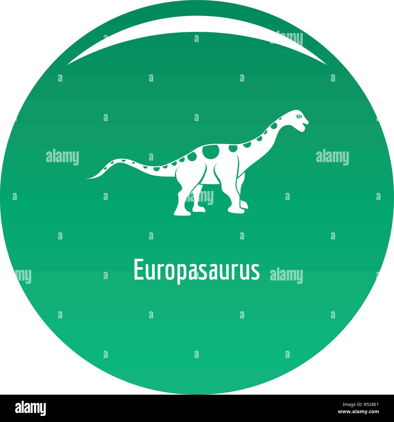 Europasaurus Symbol. Einfache Abbildung: europasaurus Vektor Icon für das Design grün Stock Vektor