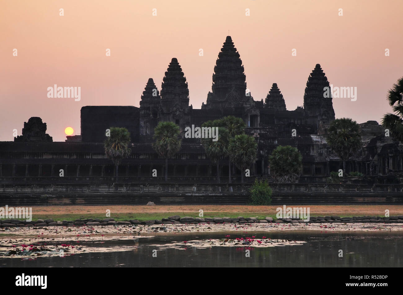 - Hauptstadt Angkor Wat Tempel. Provinz Siem Reap. Kambodscha Stockfoto