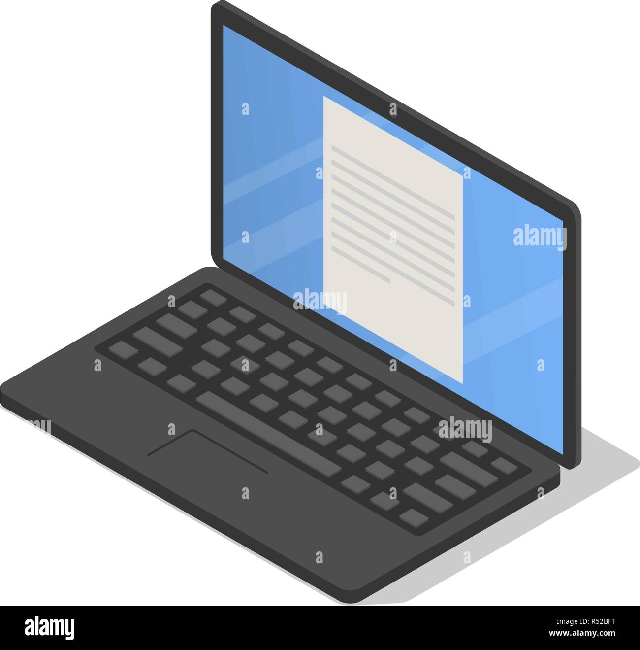 Moderne schwarze Schule laptop Symbol. Isometrische der Moderne Schwarze Schule laptop Vektor Symbol für Web Design auf weißem Hintergrund Stock Vektor