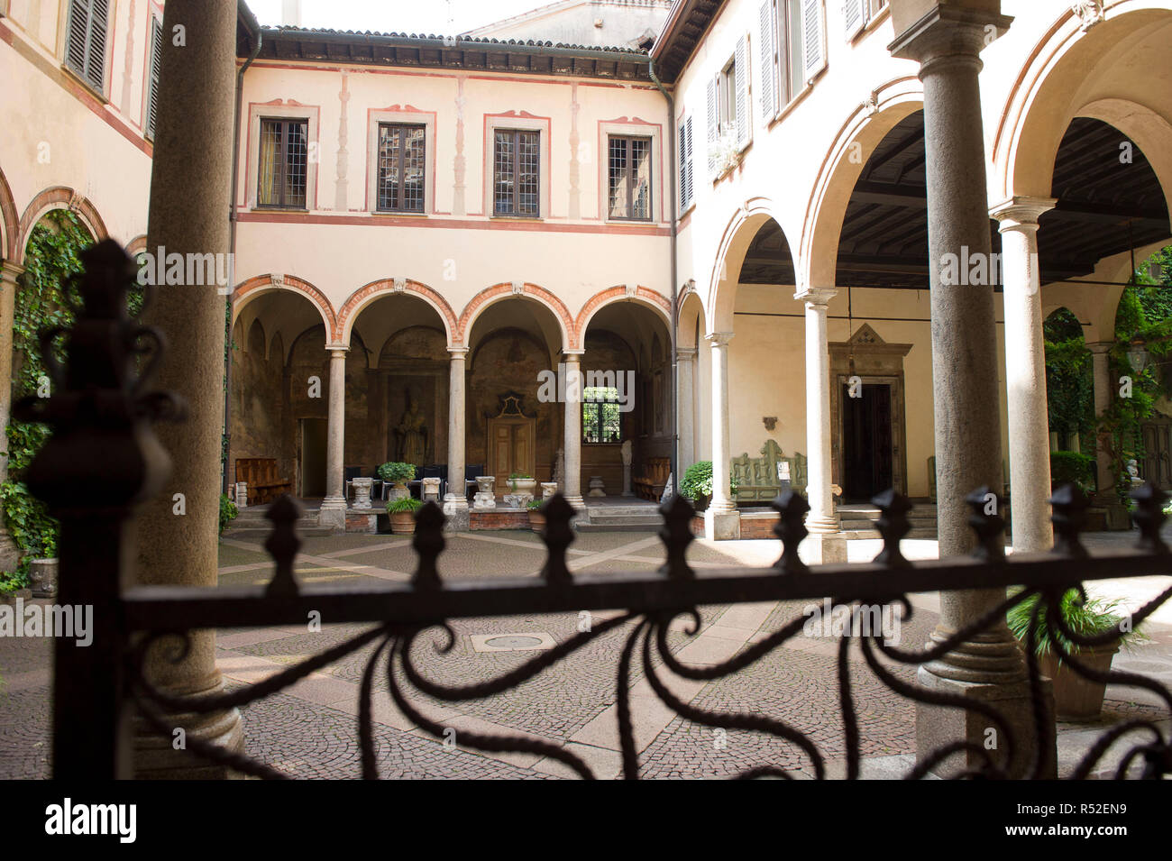 Italien Lombardei Mailand Casa Atellani Ist Im 15 Jahrhundert