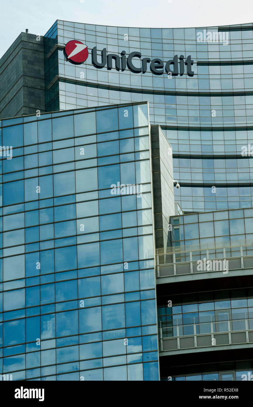 Italien, Lombardei, Mailand, Piazza Gae Aulenti, Unicredit Turm Stockfoto