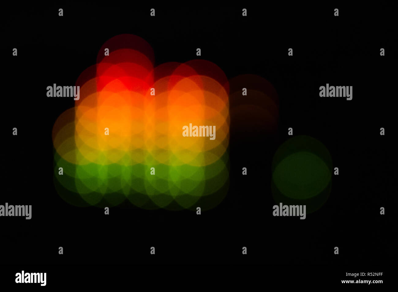 Verschwommen equalizer Bars - Abstrakt bunte Punkte Stockfoto