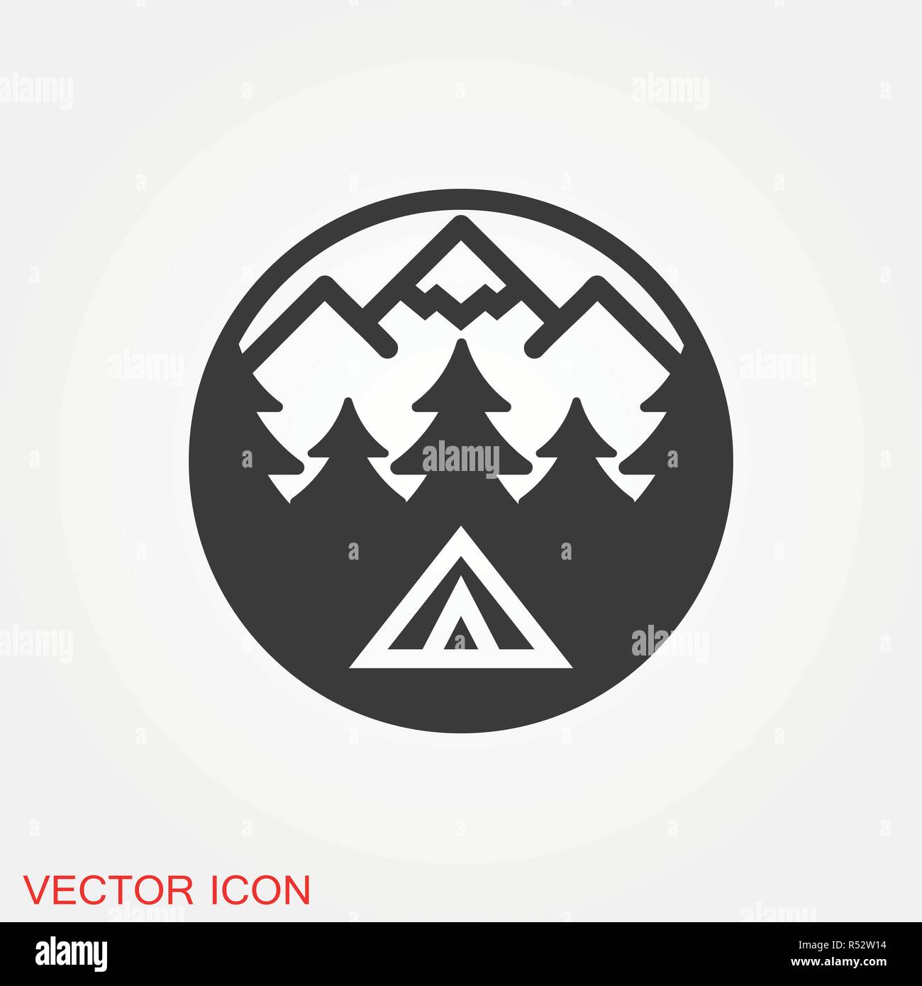 Einfache camping Symbol. Universal camping Symbole für Web und mobile UI Stock Vektor