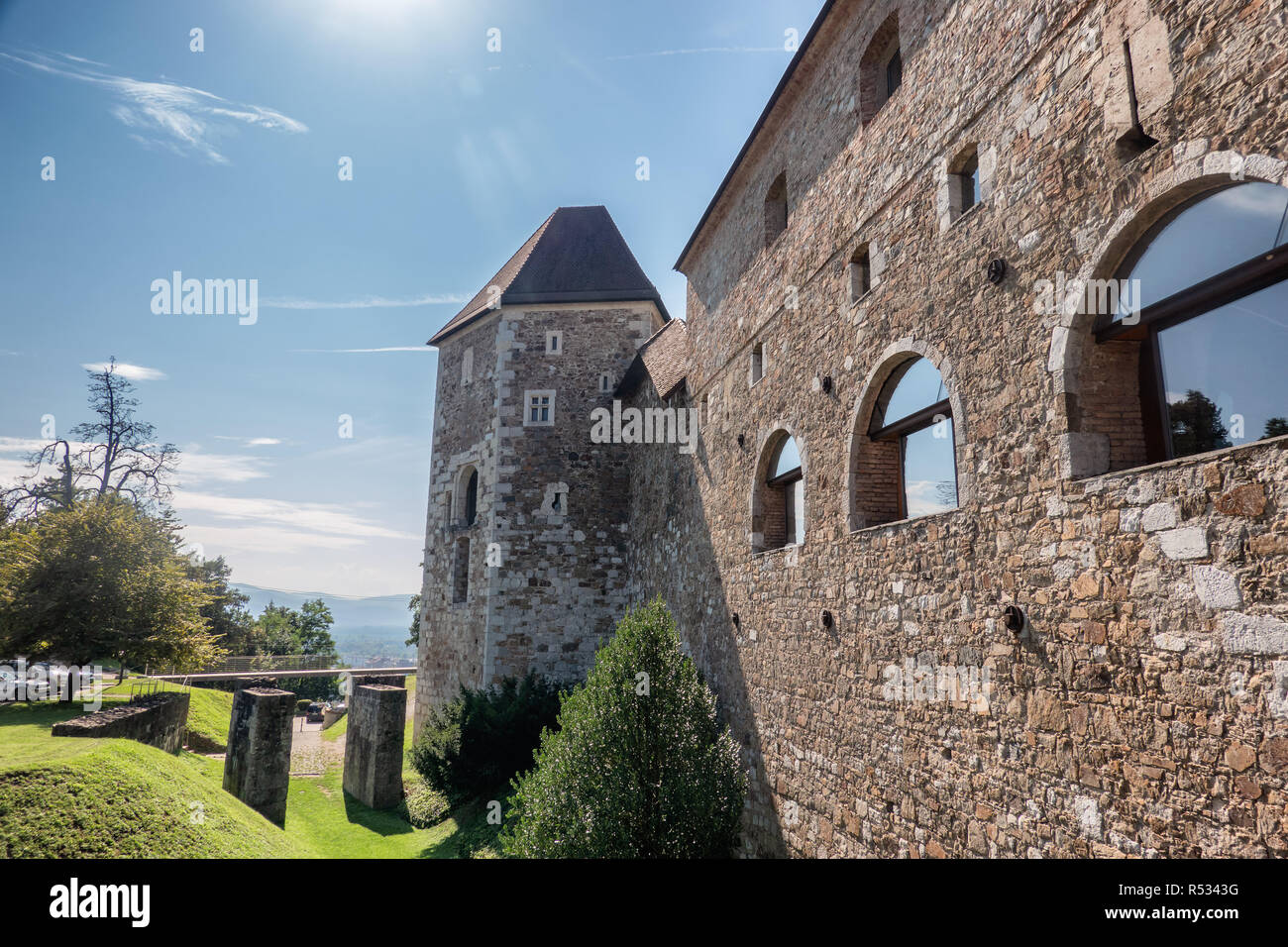 Die Burg von Ljubljana, Slowenien Stockfoto