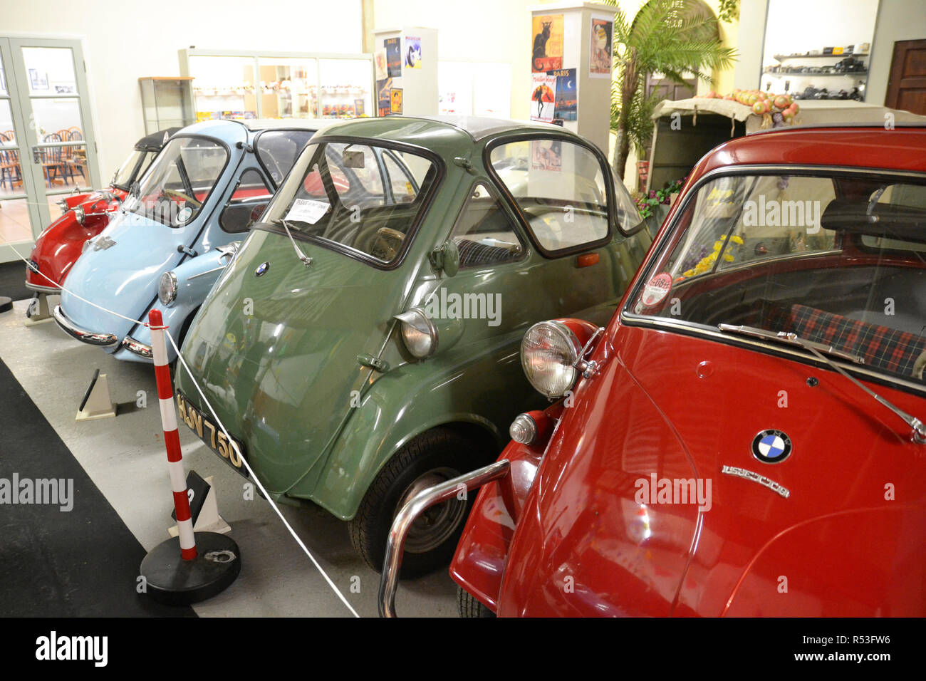 BMW Bubble Autos an der Bubble Car Museum, Boston, Lincolnshire, Großbritannien Stockfoto