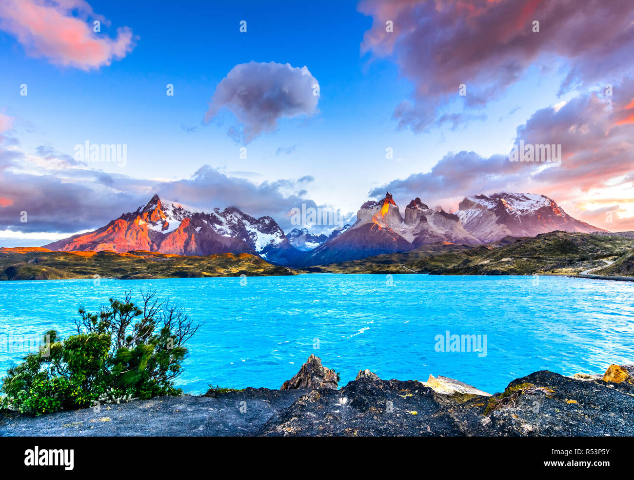 Torres del Paine, Patagonien, Chile - Südlichen Patagonischen Eisfeld, Magellanes Region Südamerika Stockfoto