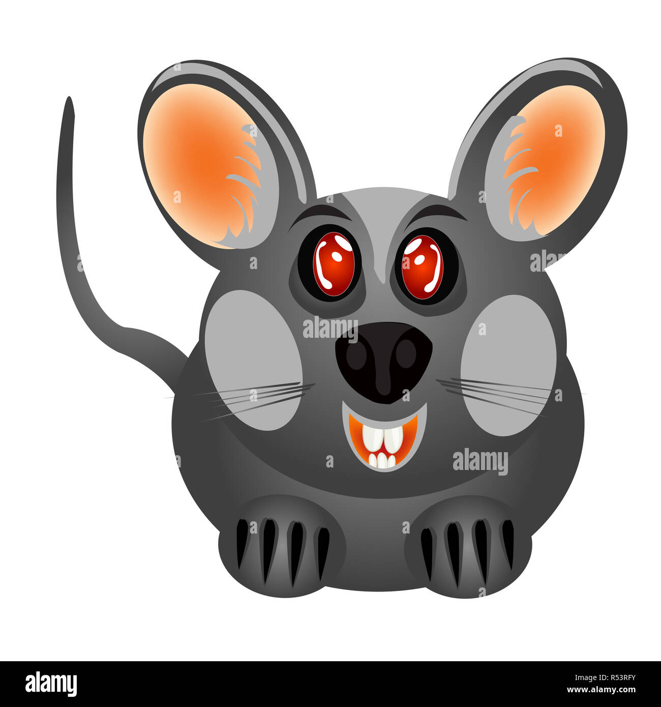 Kleine graue baby Maus Stockfoto