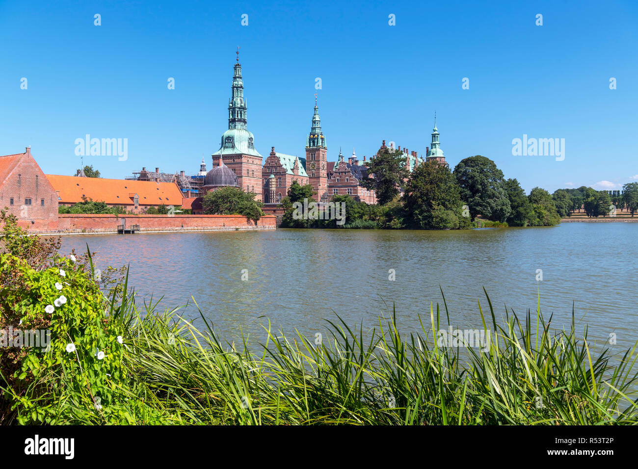 Schloss Frederiksborg (Frederiksborg Slot), Hillerød, Seeland, Dänemark Stockfoto