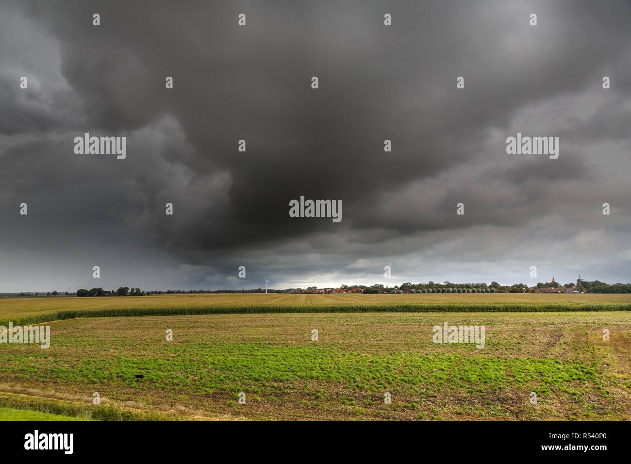 Schlechtes Wetter im September Stockfoto