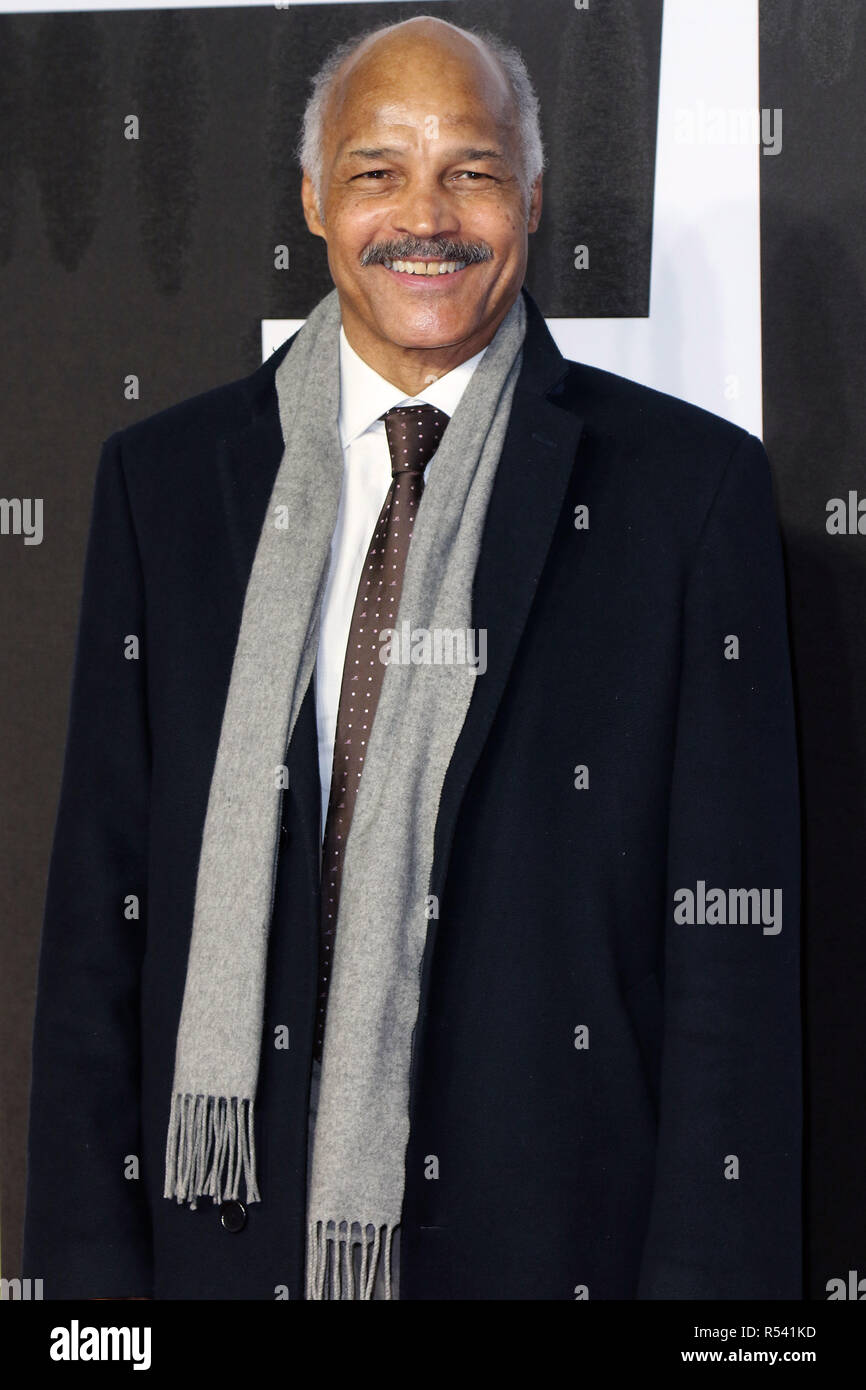 London, Großbritannien. 28. November 2018. John Conteh besucht Europäische Premiere von Assassin's Creed II am BFI IMAX in Central London, UK Mittwoch, 29. November 2018 Martin Evans/Alamy leben Nachrichten Stockfoto