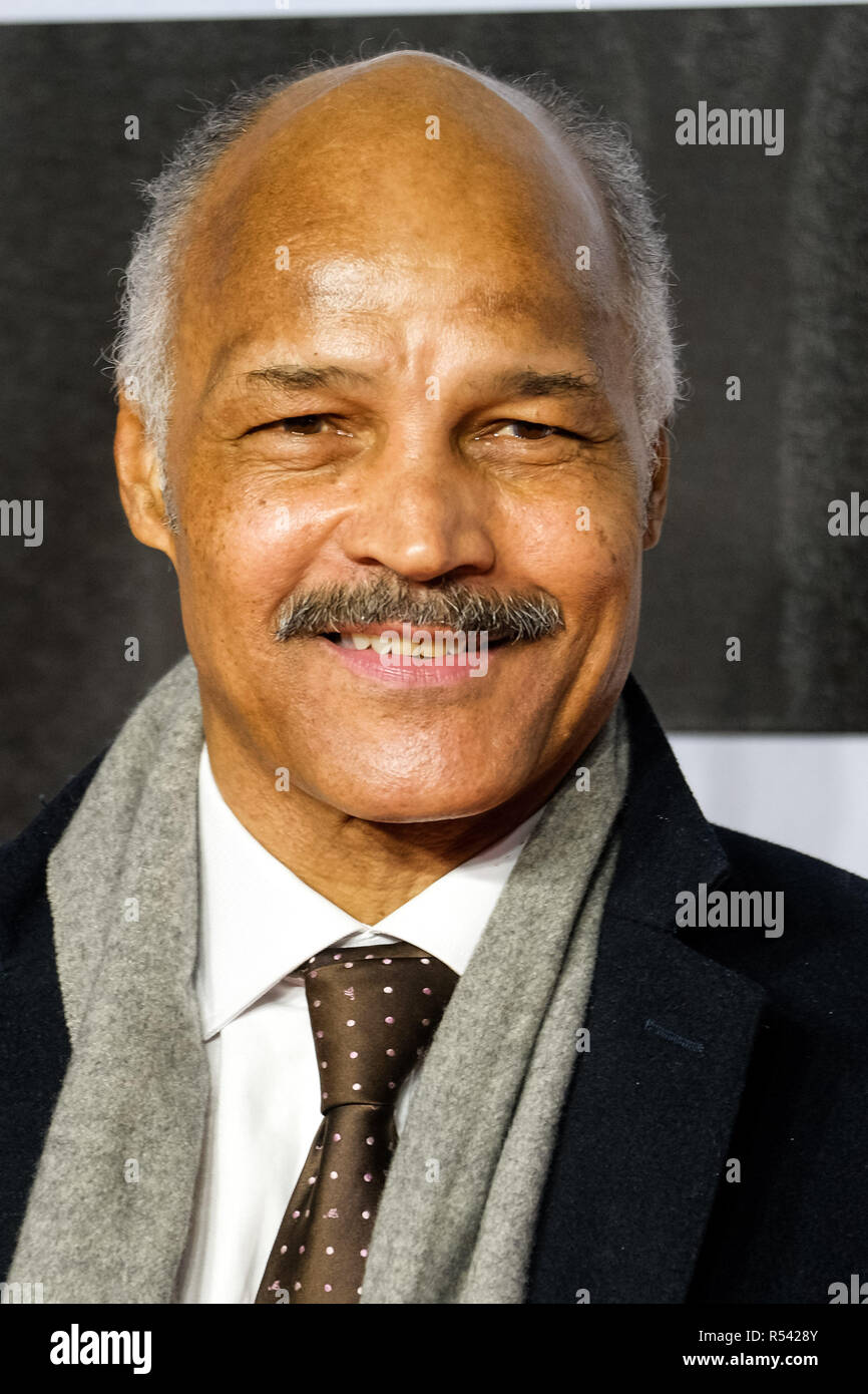 London, Großbritannien. 28. November 2018. John Conteh bei der Europäischen Premiere von Assassin's Creed II" am Mittwoch, den 28. November 2018 BFI IMAX, London statt. Bild: John Conteh. Credit: Julie Edwards/Alamy leben Nachrichten Stockfoto