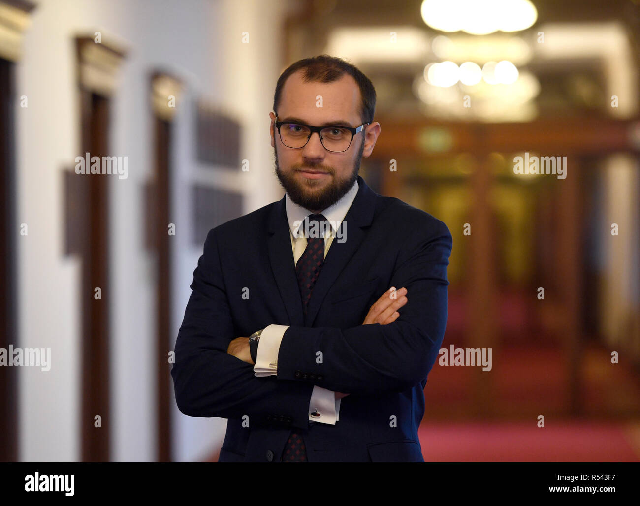 Prag, Tschechische Republik. 20 Nov, 2018. Tomas Kopecny, Direktor der Verteidigung der industriellen Zusammenarbeit Abteilung im Ministerium für Verteidigung der Tschechischen Republik, 20. November 2018 Credit: Michal Krumphanzl/CTK Photo/Alamy leben Nachrichten Stockfoto