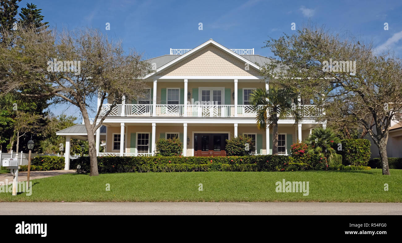 Die Vero Beach, Florida Home von Richard Littlejohn Stockfoto