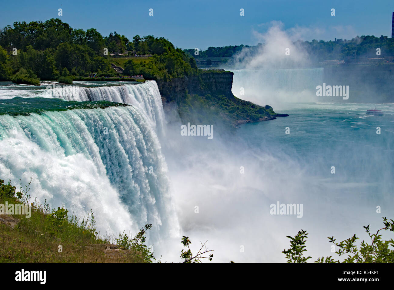 Niagara Falls aus den USA und Kanada Stockfoto