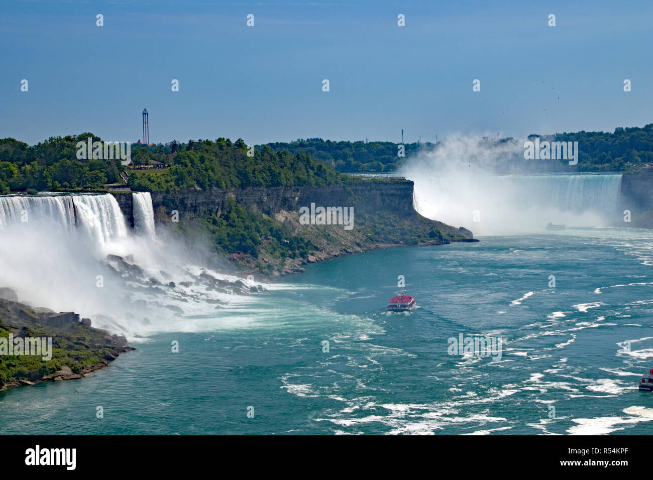 Niagara Falls aus den USA und Kanada Stockfoto