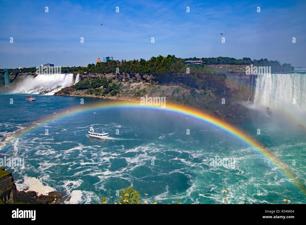 Niagara Falls aus den USA und Kanada Stockfoto