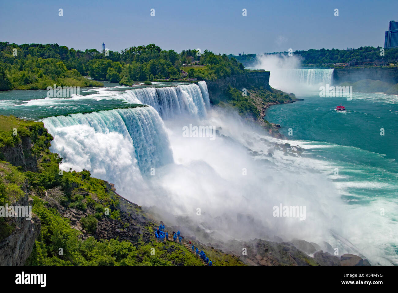 Niagara Falls aus den USA und Kanada Stockfoto