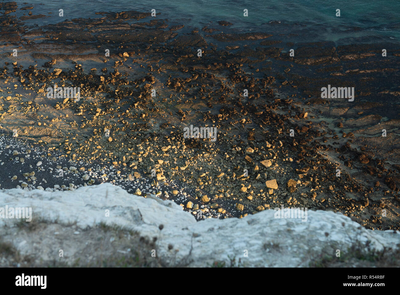 Beachy Head, auf dem britischen Südküste, viele Selbstmorde Sprung von der Klippe. Stockfoto