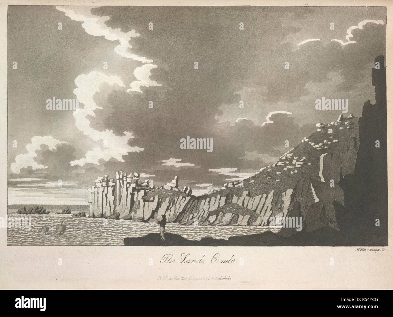 Die Lands End. Die Geschichte von Cornwall, zivil, Militär, religiou. Cadell und Davies: London; Falmouth [Druck], 180. Lands End. Bild aus der Geschichte von Cornwall; zivile, militärische, religiöse, architektonische, landwirtschaftliche, kaufmännische, biographische und sonstige... Ursprünglich veröffentlicht in Cadell und Davies: London; Falmouth [Druck], 1803 produziert. . Quelle: 577. g. 24,. Sprache: Englisch. Autor: Polwhele, Richard. Harding, E. Stockfoto