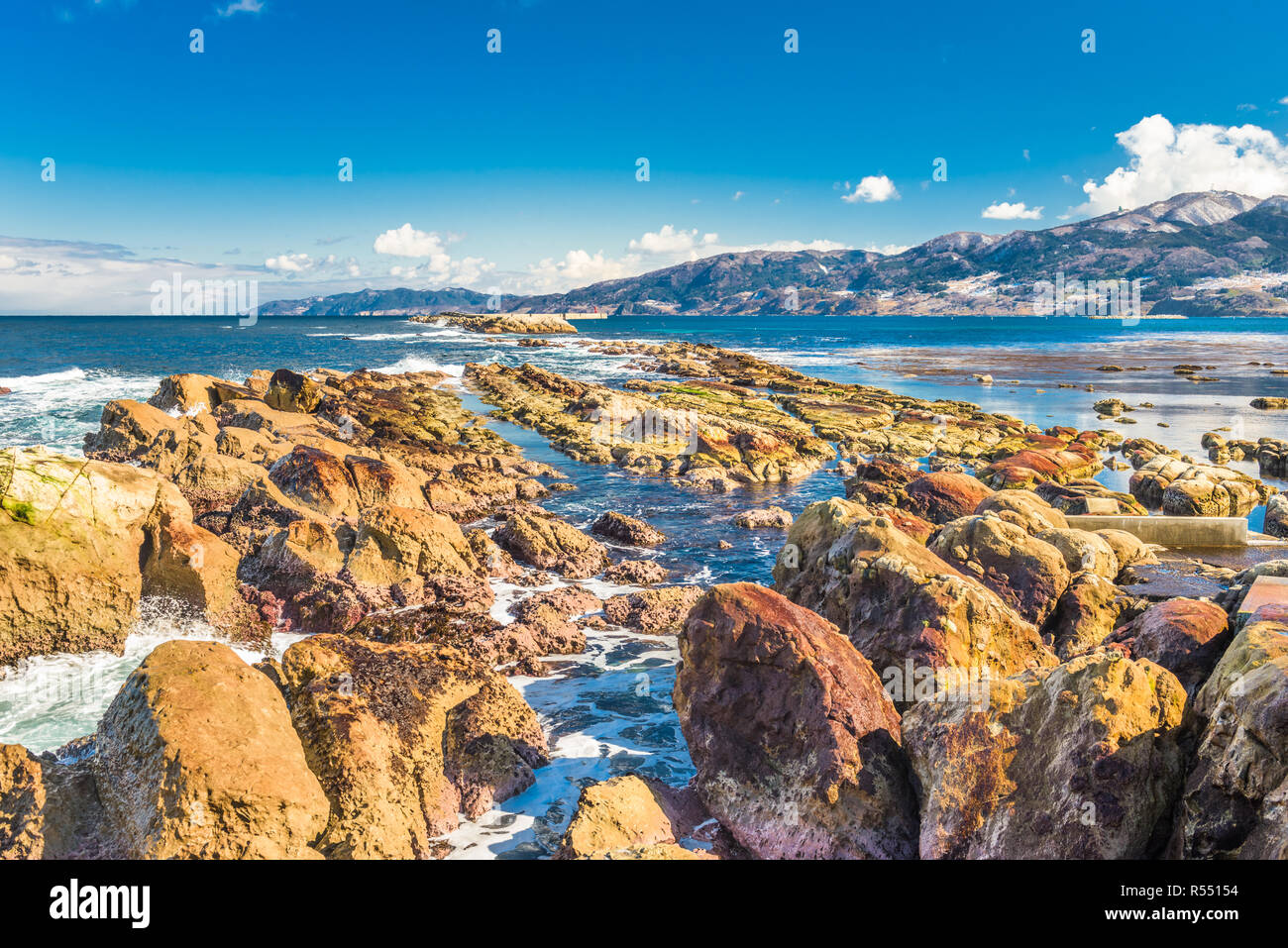 Wajima, Ishikawa, Japan ländliche Coastal Park. Stockfoto