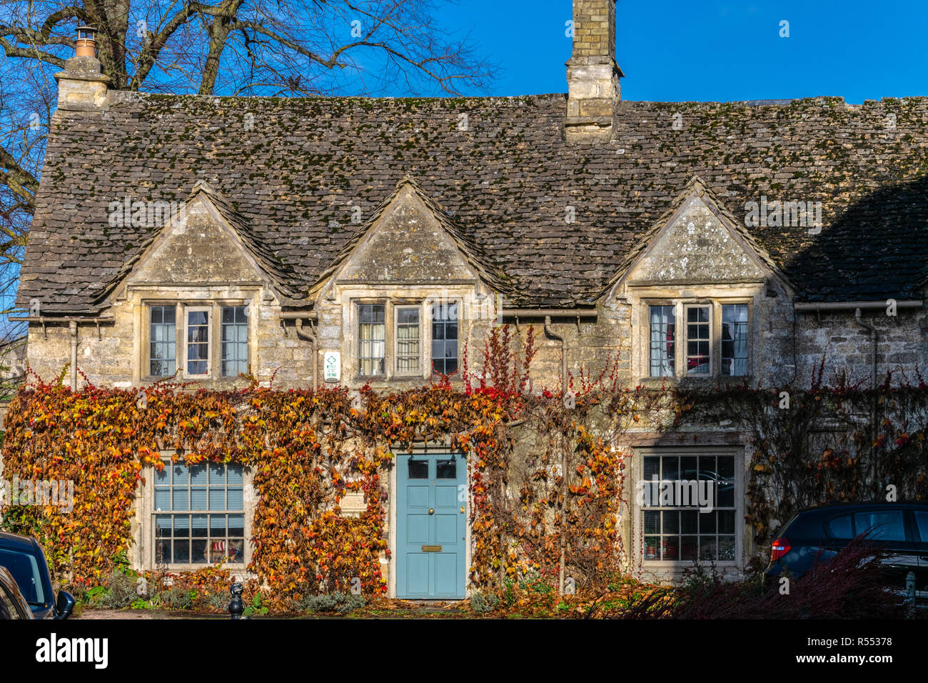 Eine Ansicht von Symon Wysdom's House, Burford, Oxfordshire Stockfoto